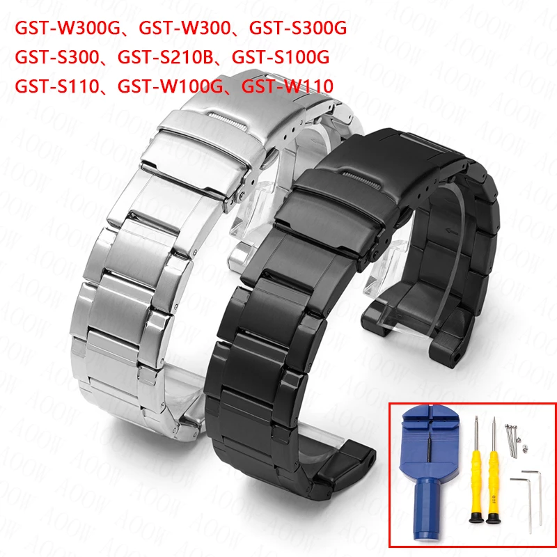 Luxury Watch G Shock - Correa de reloj de acero inoxidable