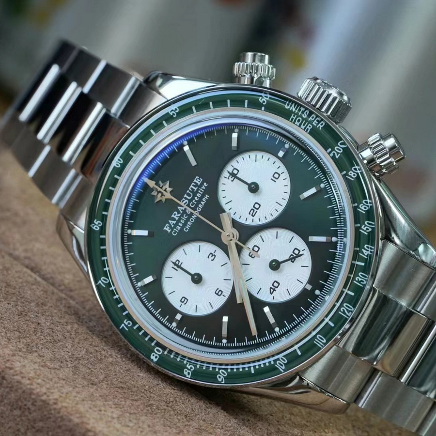 Chronograph Flyback Watch - Reloj Automático FARASUTE para Hombre, Clásico