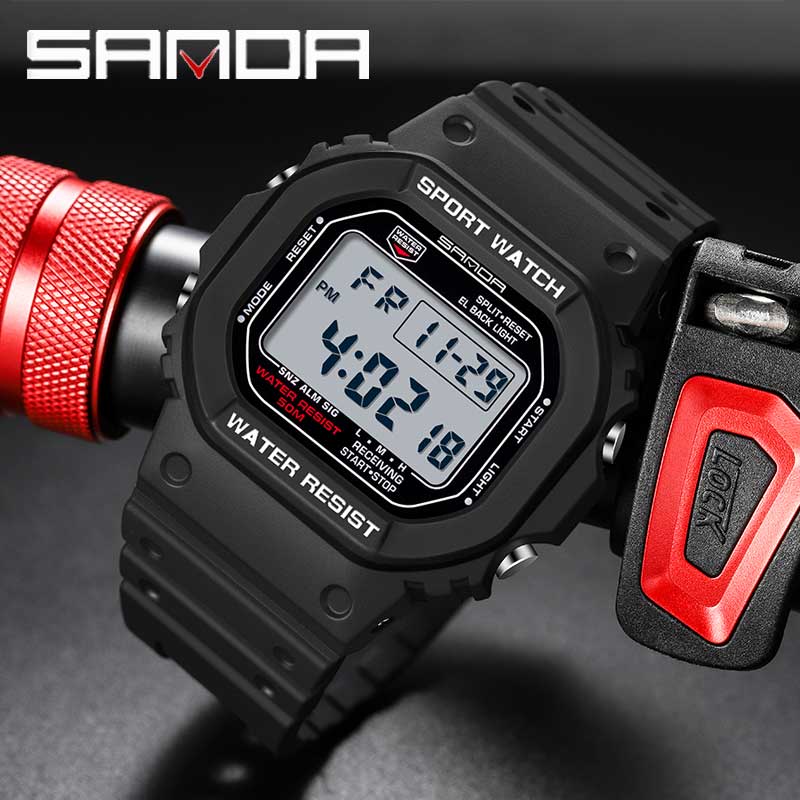 Luxury Watch G Shock - Reloj Digital SANDA estilo G para