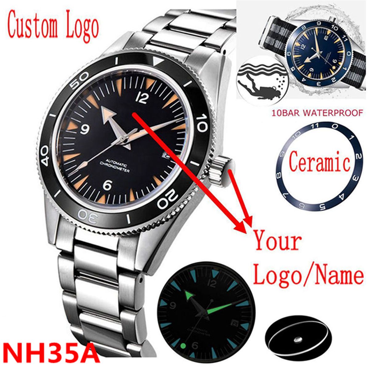 Reloj con movimiento NH35 con  - Luxury Watch Design reseña y precio