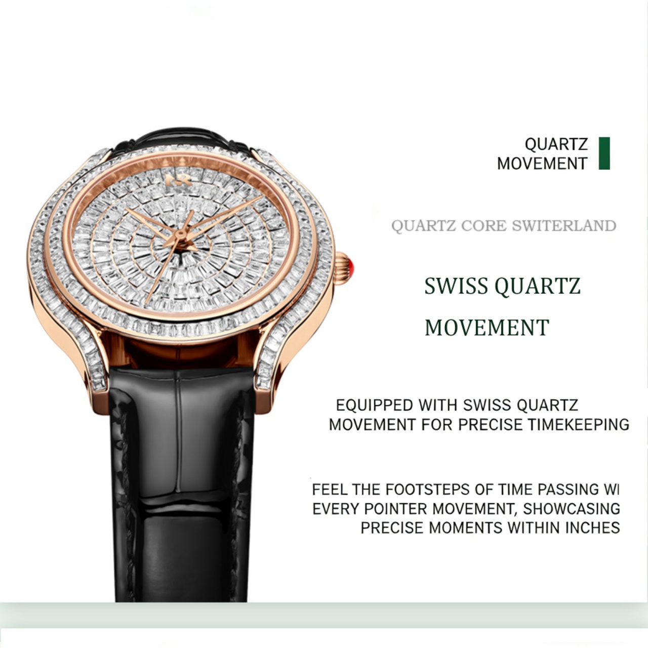 Reloj de Cuarzo de Cristal de  - Luxury Watch All Black reseña y precio