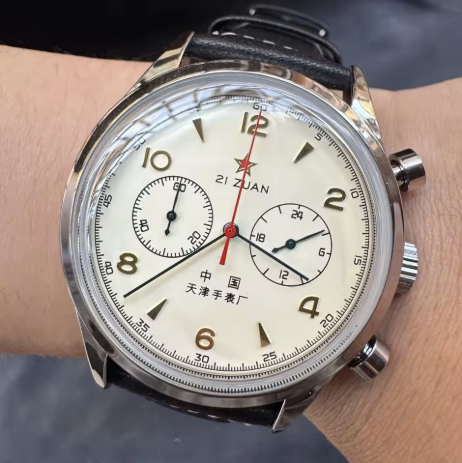 Reloj de Piloto 1963 de 42mm p - Chronograph Flyback Watch reseña y precio