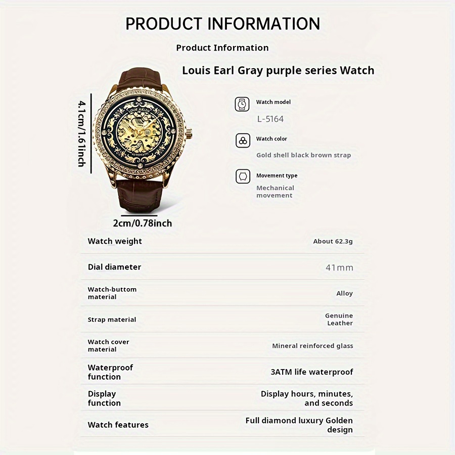 El movimiento mecánico del rel - Luxury Watch It reseña y precio