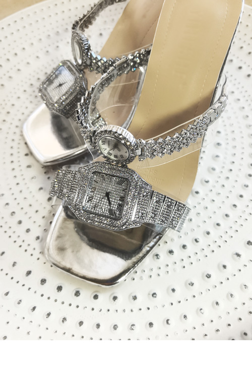 Sandalias de tacón alto con re - Luxury Watch reseña y precio
