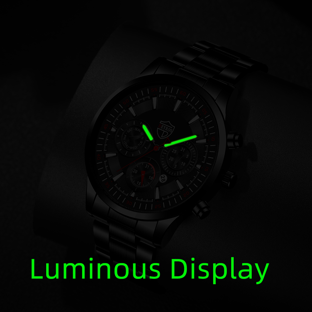 Conjunto de relojes de moda pa - Luxury Watch All Black reseña y precio