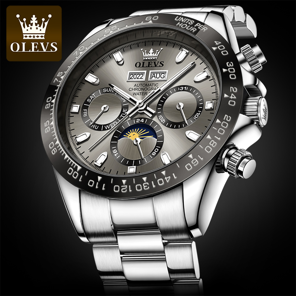 OLEVS 6654 reloj de lujo para  - Chronograph Flyback Watch reseña y precio