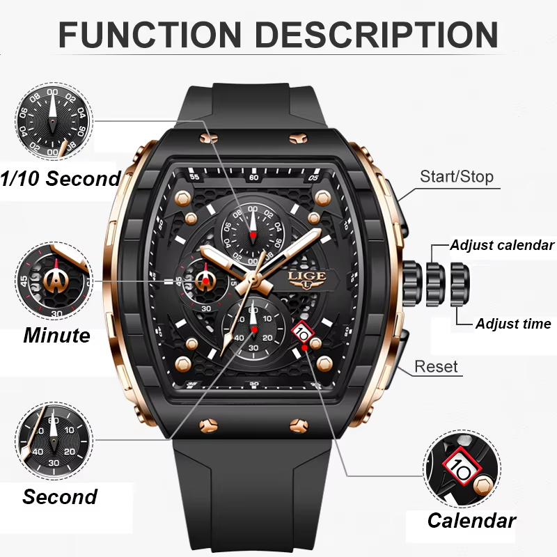 Reloj de Lujo para Hombre LIGE - Luxury Watch Maker reseña y precio