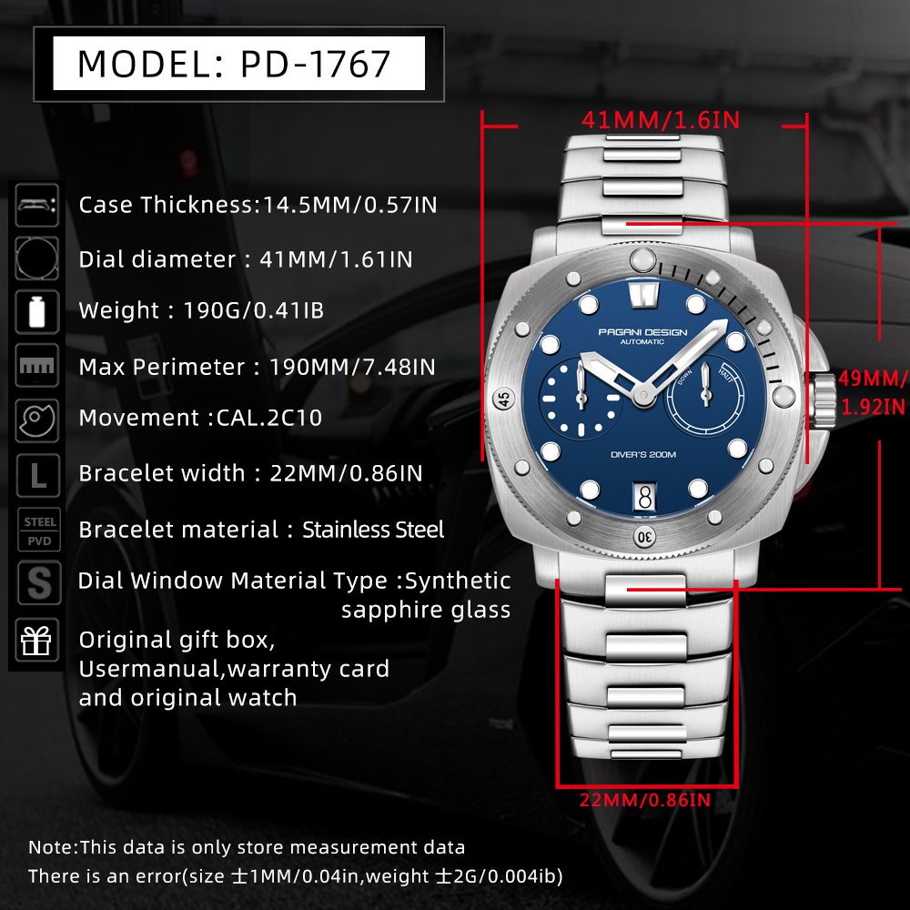 Reloj mecánico automático PAGA - Luxury Watch Design reseña y precio
