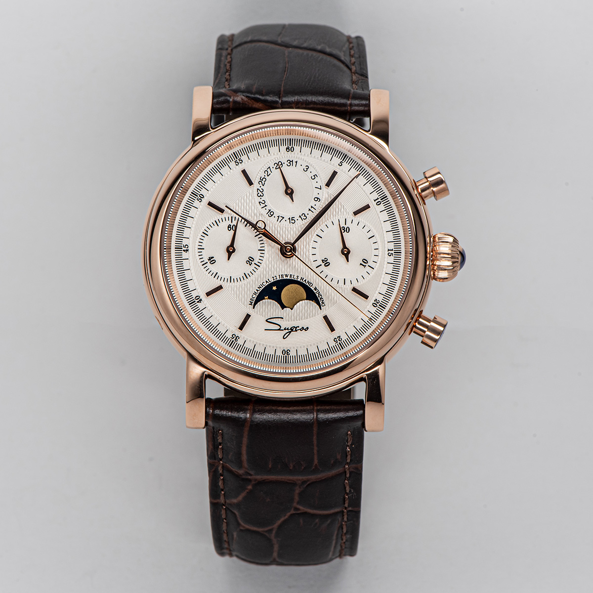 Sugess Pilot-relojes mecánicos - Chronograph Flyback Watch reseña y precio