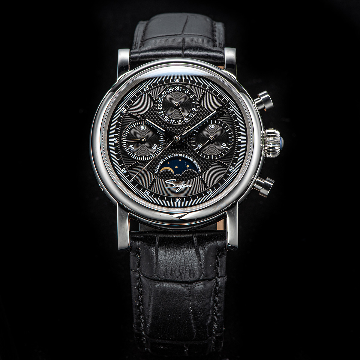 Sugess Pilot-relojes mecánicos - Chronograph Flyback Watch reseña y precio