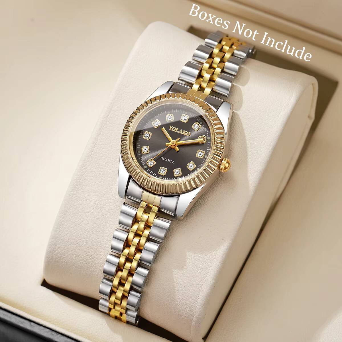 Reloj de cuarzo con diamantes  - Luxury Watch Display Case reseña y precio