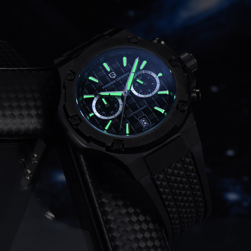 PAGANI DESIGN: reloj de cuarzo - Luxury Watch All Black reseña y precio