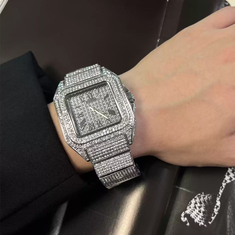 Reloj de pulsera cuadrado dora - Luxury Watch All Black reseña y precio