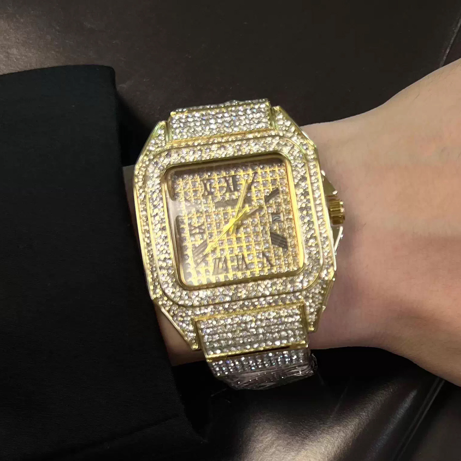 Reloj de pulsera cuadrado dora - Luxury Watch All Black reseña y precio
