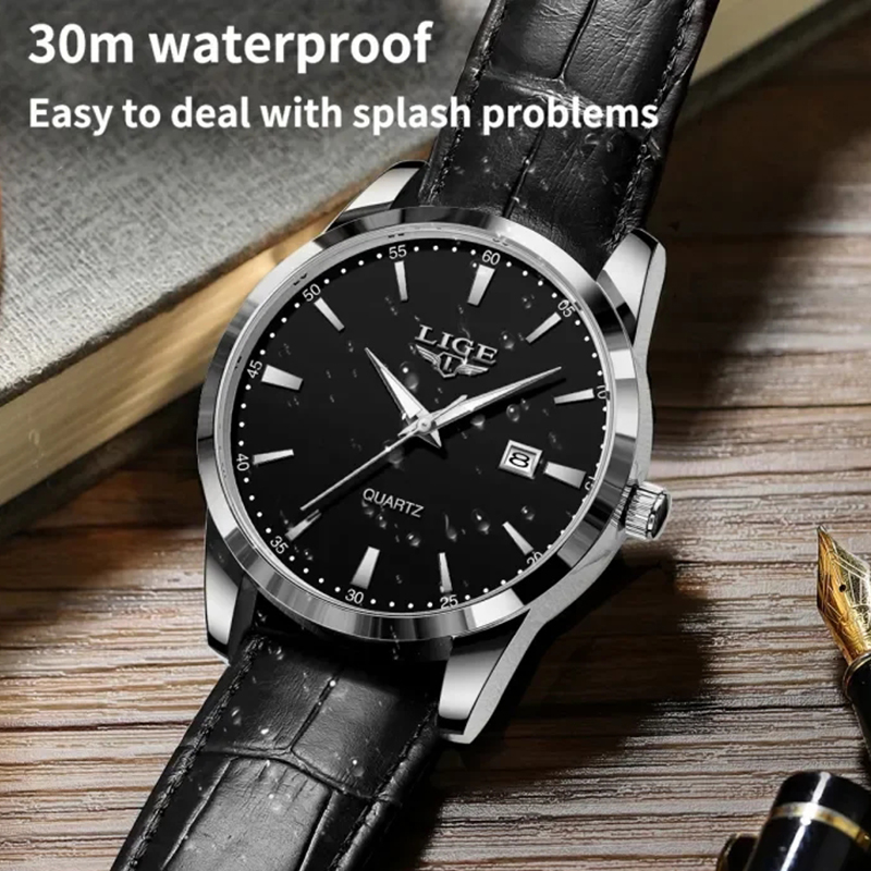 Relojes Masculino LIGE, reloj  - Luxury Watch All Black reseña y precio