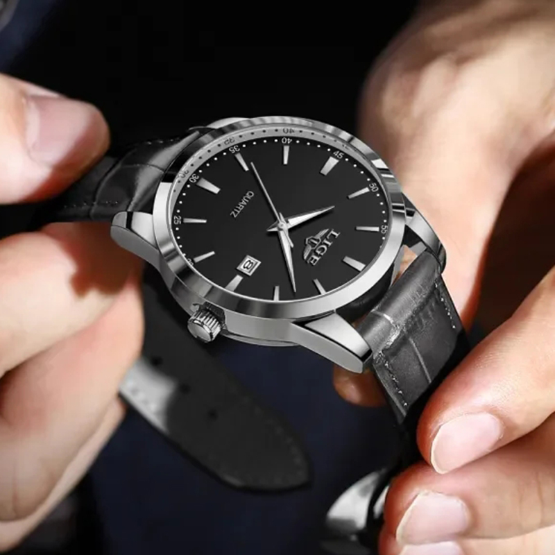 Relojes Masculino LIGE, reloj  - Luxury Watch All Black reseña y precio